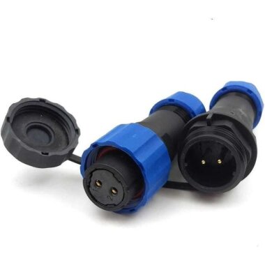 SD16 2 Pin 16mm Su Geçirmez Konnektör Takımı - Görsu Elektronik