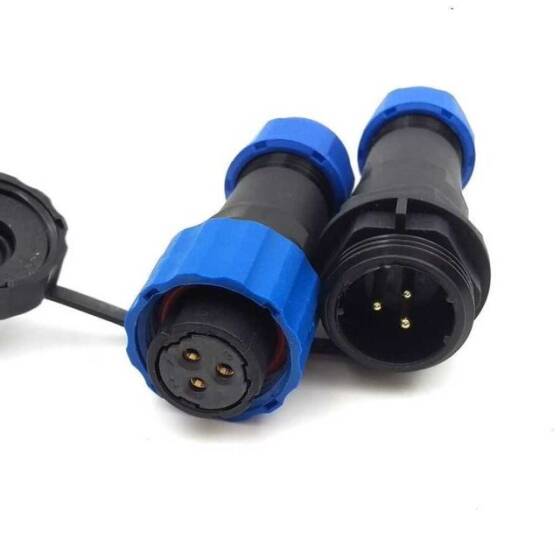 SD16 3 Pin 16mm Su Geçirmez Konnektör Takımı - 1