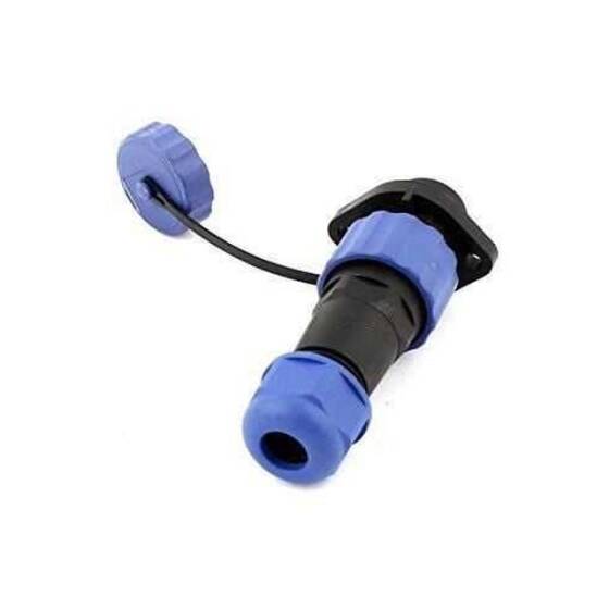 SD16 7 Pin 16mm Su Geçirmez Konnektör Takımı - Flanşlı Panel Tipi - 2