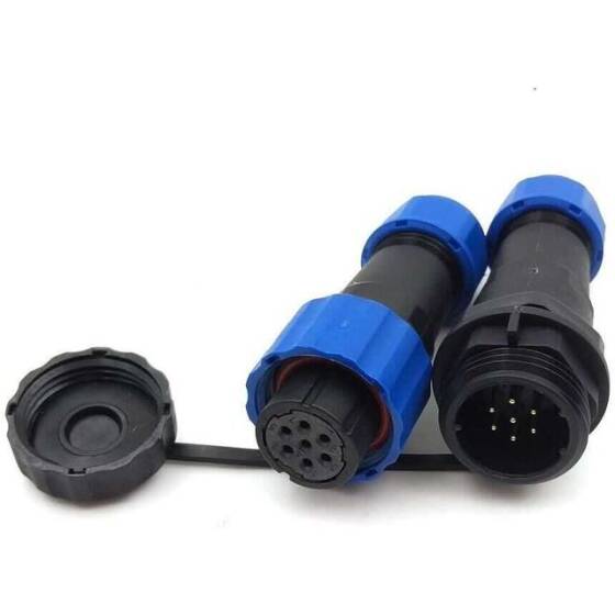 SD16 7 Pin 16mm Su Geçirmez Konnektör Takımı - 1