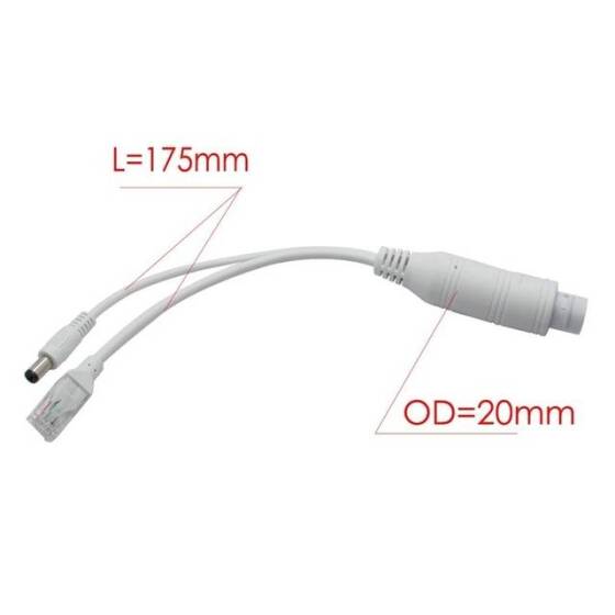 SDAPO FS5712W Beyaz Su Geçirmez 100M PoE Ayırıcı 12V - 2