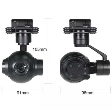 Seeker-10 V2 1080P HD 10X Zoom UAV 3- Eksen Gimbal Kamera - 3