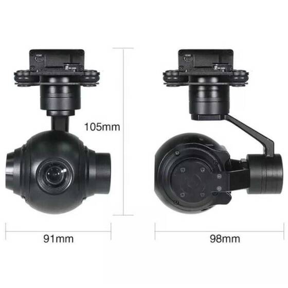 Seeker-10 V2 1080P HD 10X Zoom UAV 3- Eksen Gimbal Kamera - 3