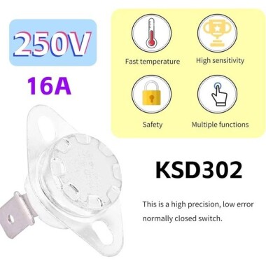 Seramik KSD302 135 Derece NO Limit Termostat 250V 10A - 3