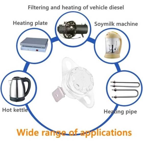 Seramik KSD302 135 Derece NO Limit Termostat 250V 10A - 5