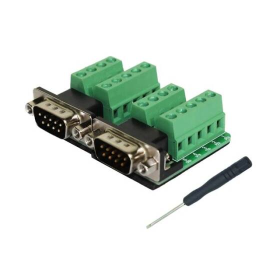 Seri DB9 RS232/485 9 Pin Terminal Erkek Somun - 1