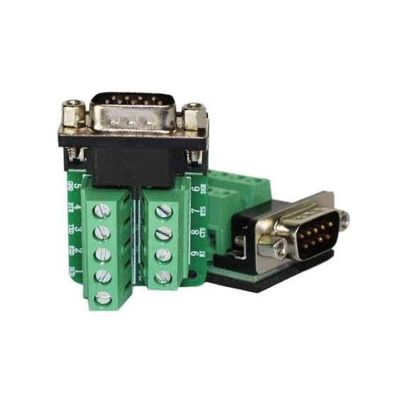Seri DB9 RS232/485 9 Pin Terminal Erkek Somun - 2