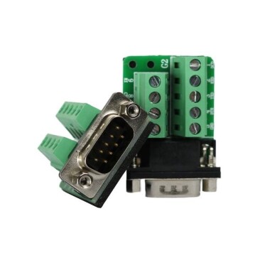 Seri DB9 RS232/485 9 Pin Terminal Erkek Somun - 4