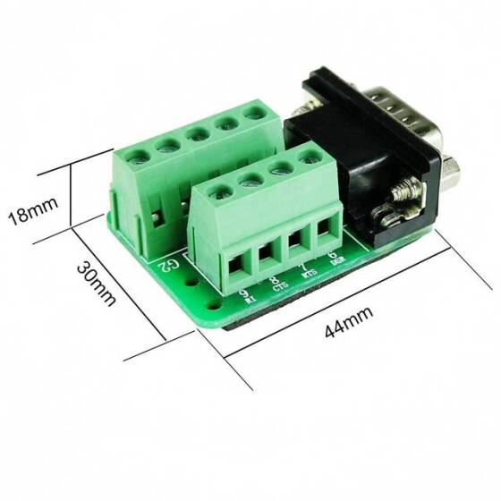 Seri DB9 RS232/485 9 Pin Terminal Erkek Somun - 6