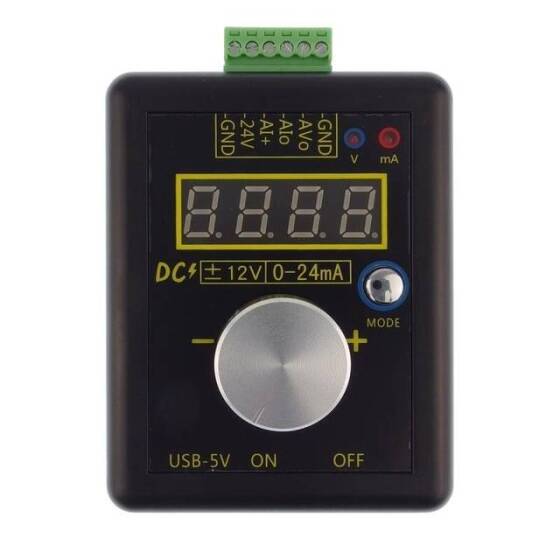 SG-002 El Analog ±12V/0-24mA Sinyal Jeneratörü Ve Şarj Edilebilir Pil Cep Gerilim Akım Simülatörü Kalibratörü Pilsiz - 2