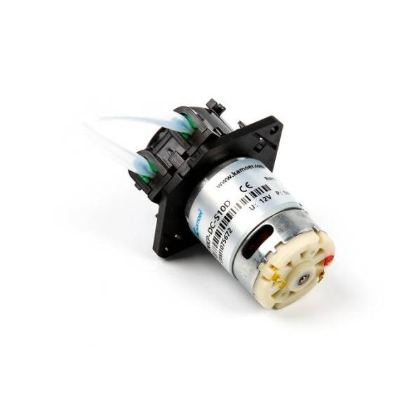 Siyah 12V Silikon Tüplü Sıvı Pompası ID:3mm-OD:5mm- 19-100mL/Dak. - 6