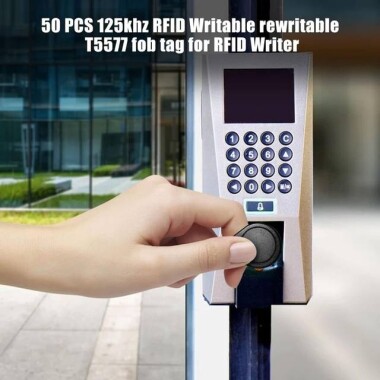 Siyah Boş Su Geçirmez 125KHz T5577 EM4305 Erişim Kontrolü İçin Tekrarlanabilir RFID Kimlik Etiketi - 5