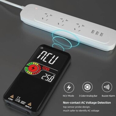 Siyah BSIDE S11 Multimetre 9999 Sayım 3-5 