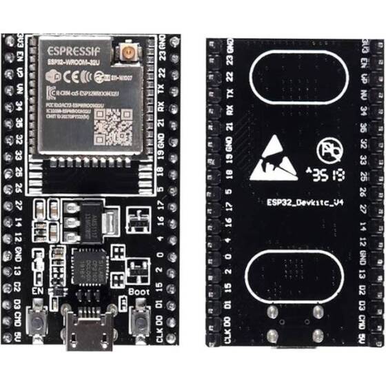 Siyah DIY Kiti Elektronik ESP32-DEVKITC Çekirdek Kartı - ESP32 Geliştirme Kiti ESP32-WROOM-32UE - ESP32-WROOM-32UE - 4