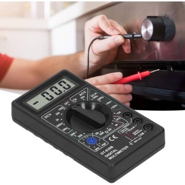 Siyah DT830B Dijital Multimetre Pilsiz - 5