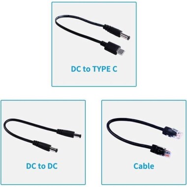 Siyah Gigabit PoE Ayırıcı 48V - 12V 2A - 2