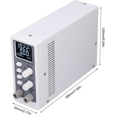 Siyah SPPS605D 60V 5A Renkli Ekranlı DC Güç Kaynağı 110V US Fişli - 2