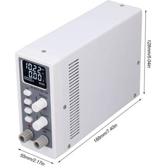 Siyah SPPS605D 60V 5A Renkli Ekranlı DC Güç Kaynağı 110V US Fişli - 2