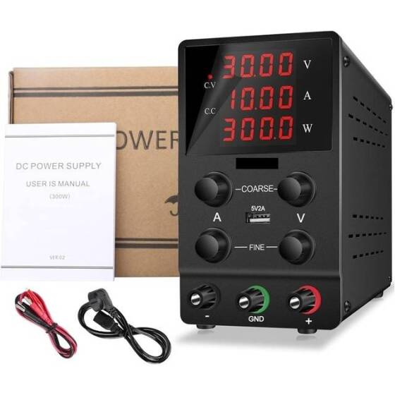 Siyah SPS1203 120V 3A Dikey Dijital Ekranlı DC Ayarlı Güç Kaynağı 220V EU Fişli - 5