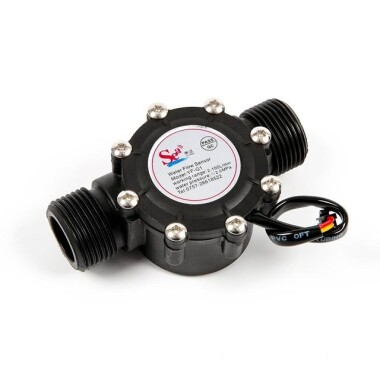 Siyah Su Akış Sensörü YF-G1 Debimetre DN25 2-100L/dak 5V-24V - 4