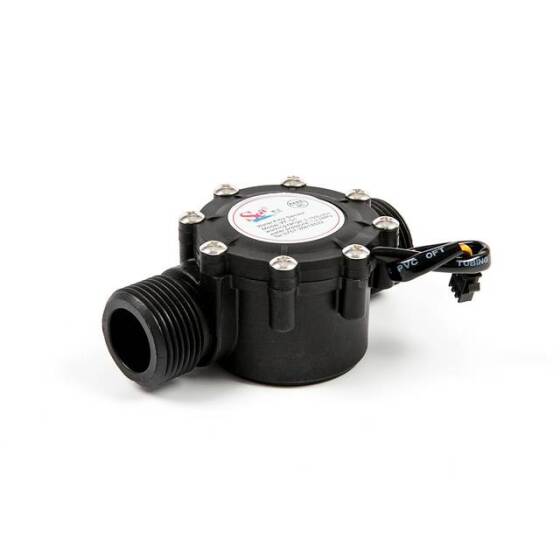Siyah Su Akış Sensörü YF-G1 Debimetre DN25 2-100L/dak 5V-24V - 6