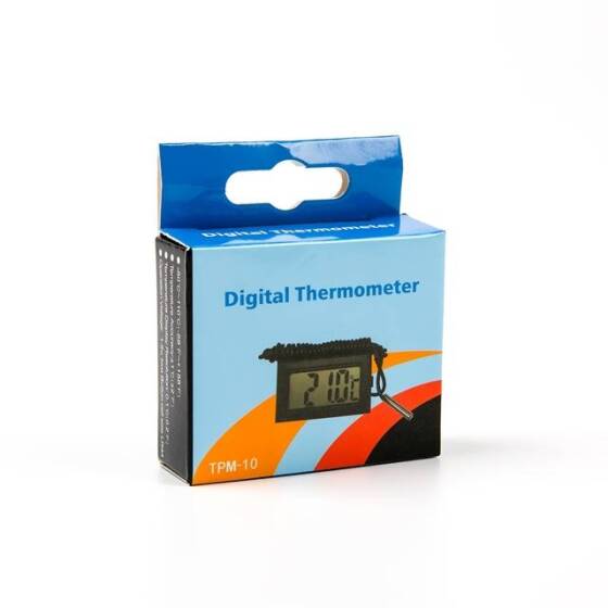 Siyah TPM-10 LCD Elektronik Balık Tankı Su Dedektörü Termometre Akvaryum Dijital Termograf 1 Metre Tel ile Pilsiz - 4