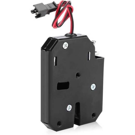 Siyah XG-07E 12V DC 1-4A Küçük Dolap Elektromanyetik Kilit Boyutu:50x40x10mm - 1