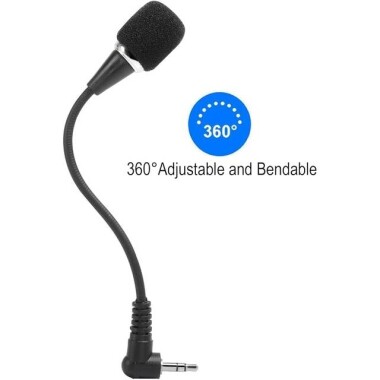 Siyah Yüksek Kaliteli Mini 3-5mm Mikrofon - 4