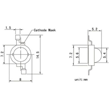 SMD 1W POWER LED Doğal Beyaz - 4