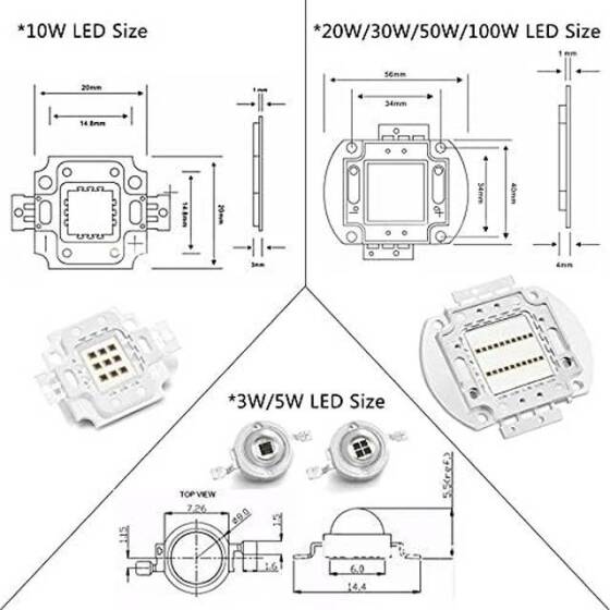 SMD 20W POWER LED 730nm Kızılötesi - 2