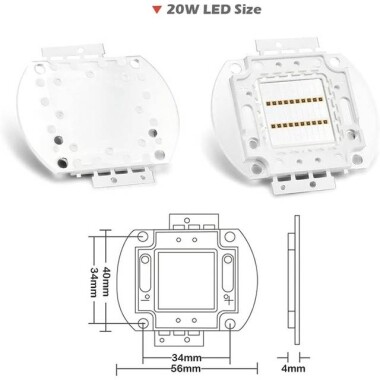 SMD 20W POWER LED 940nm Kızılötesi - 2