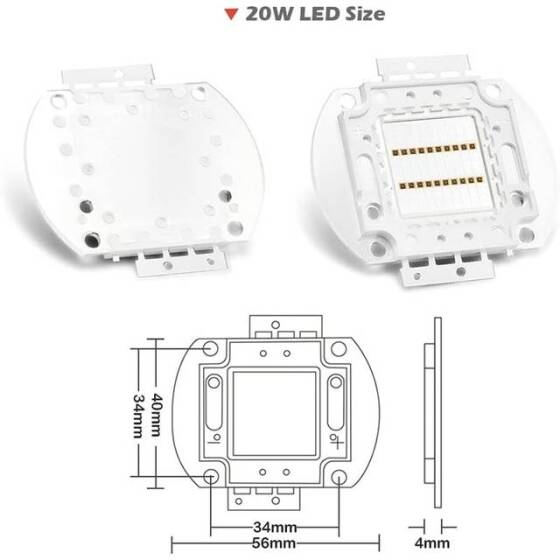 SMD 20W POWER LED 940nm Kızılötesi - 2