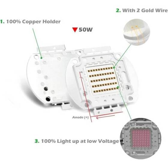 SMD 50W POWER LED 940nm Kızılötesi - 3