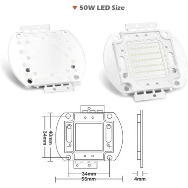 SMD 50W POWER LED Mavi - 5