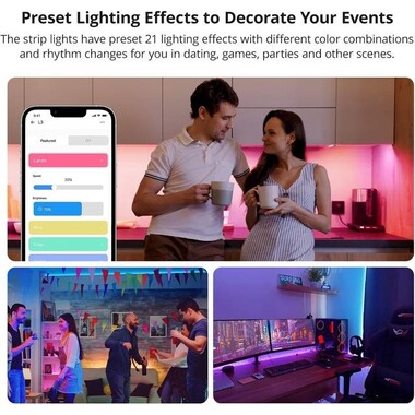 Sonoff 5050 RGB 2M Akıllı Wifi APP Uzaktan Kumanda Kesilebilir Esnek Su Geçirmez Led ışık şeridi Alexa Google Ev İle Çalışmak - 7