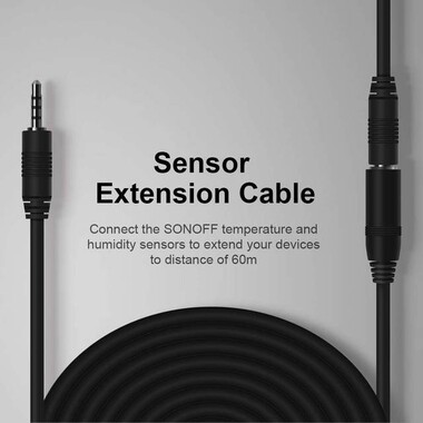 Sonoff AL560 Sensör Uzatma Kablosu 5 M DS18B20 AM2301 SI7021 Kablo Monitör Kablosuz Wifi Akıllı ışık anahtarı Alexa - 3