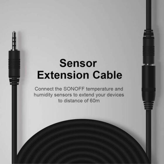 Sonoff AL560 Sensör Uzatma Kablosu 5 M DS18B20 AM2301 SI7021 Kablo Monitör Kablosuz Wifi Akıllı ışık anahtarı Alexa - 4