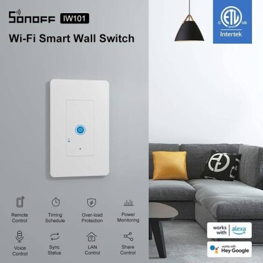 Sonoff IW101 Wifi Akıllı Duvar Priz Anahtarı Kablosuz Güç İzleme Anahtarları - 4