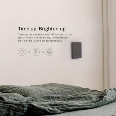 Sonoff M5-3C-120 Wifi Akıllı Duvar Anahtarı 120 Tip 3 Gang ABD Standardı - 5