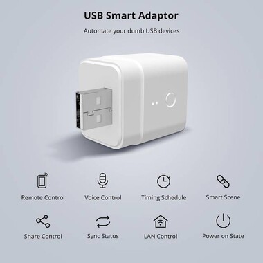Sonoff Micro 5V Kablosuz USB Akıllı Adaptör Esnek Ve Taşınabilir USB Cihazları Oluşturun - 3