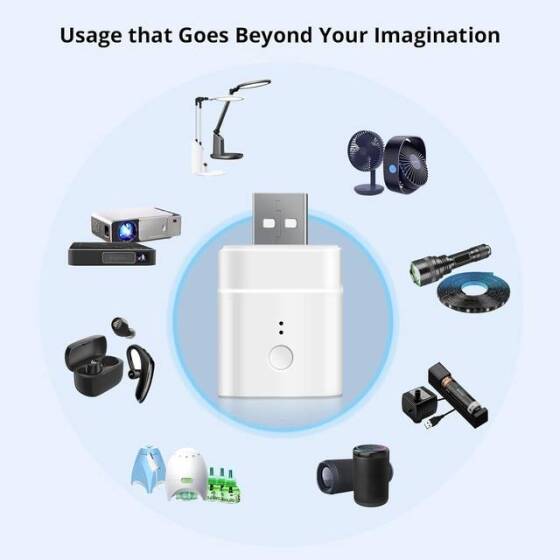 Sonoff Micro 5V Kablosuz USB Akıllı Adaptör Esnek Ve Taşınabilir USB Cihazları Oluşturun - 8
