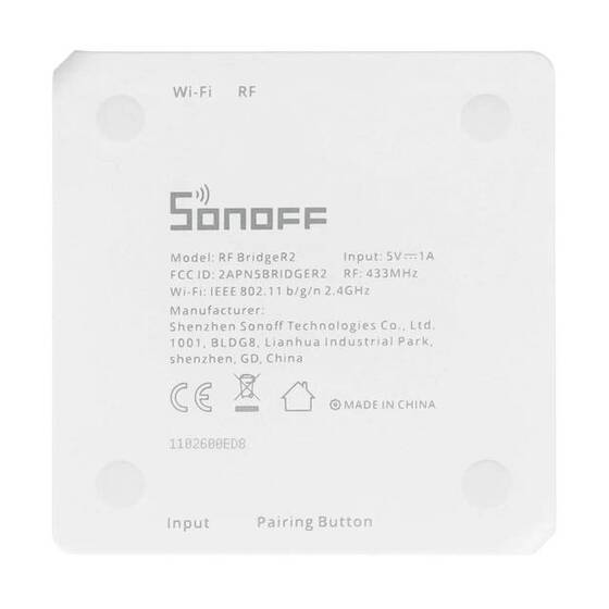 Sonoff RF Köprüsü R2 Wifi 433MHz Uzaktan Kumandaya Akıllı Ev Güvenliği Uzaktan Anahtar 6.5x6.5x2.5cm - 5