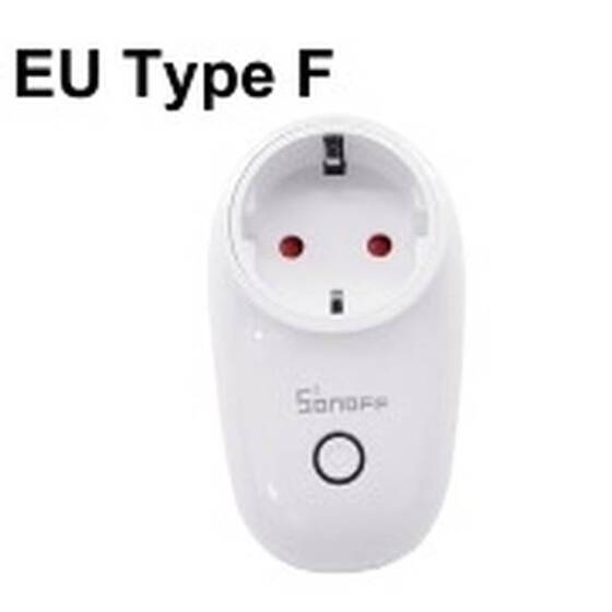 Sonoff S26R2TPF Wifi Akıllı Zamanlama Uzaktan Anahtar Tmall Sihirbazı Sesli Akıllı Soket AB Fiş Tipi F 10.2 x 7.5 x 5.8cm - 1