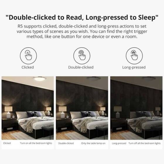 Sonoff SwitchMan R5 Pilli Sahne Kontrol Cihazı 6 Tuşlu Serbest Kablolama - 3