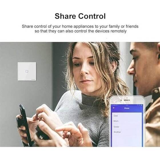 SONOFF T1UK2C-TX Wifi Dokunmatik Kablosuz Anahtar Akıllı Ev - 7