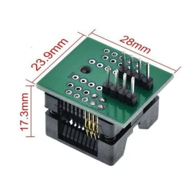 SOP8 SO8 to DIP8 Adaptör Soket - 200Mil - 2