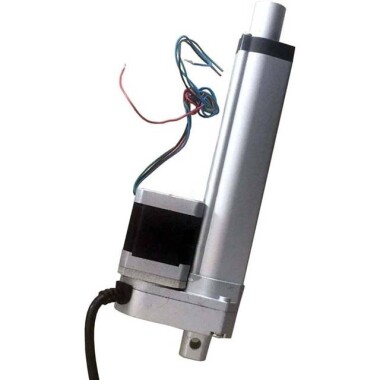 Stok Uzunluğu 400mm 45mm/S 100N DC 6V-24V Nema17 Step Elektrikli İtme Çubuğu - 3