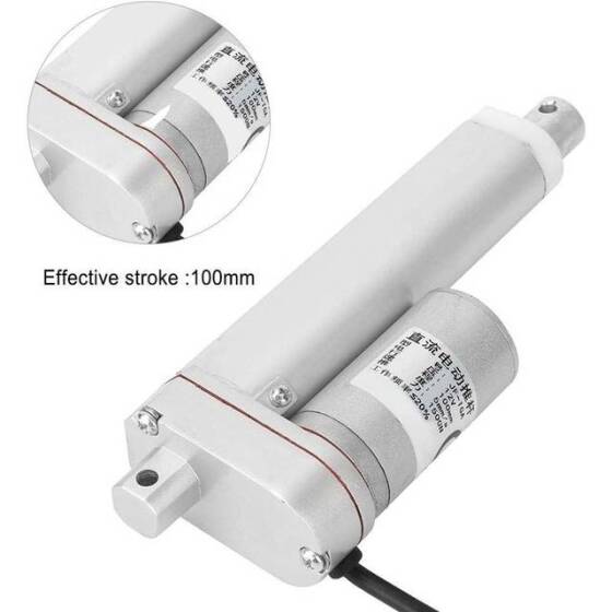Strok Uzunluğu 100 mm 7 mm/S 1500N DC 24V Elektrikli Putter Elektrikli Lineer Aktüatör Putter Kapılar Windows için - 4