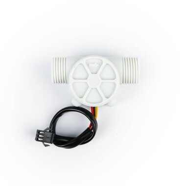 Su Akış Sensörü (Deniz) YF-S201 Debimetre G1/2 1-30L/Min Beyaz 5-24V - 1