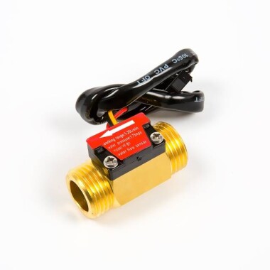 Su Akış Sensörü YF-B1 Debimetre G1/2 1-25L/dak 3.5V-12V - 2